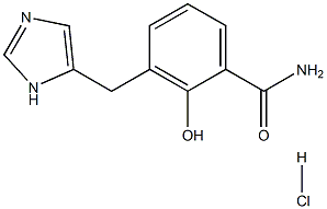 Benzamide,2-hydroxy-3-(1H-imidazol-5-ylmethyl)-, hydrochloride (1:1) Structure
