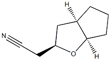 2H-Cyclopenta[b]furan-2-acetonitrile,hexahydro-,(2-alpha-,3a-bta-,6a-bta-)-(9CI) 구조식 이미지