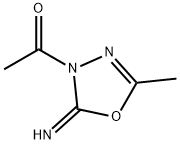 1,3,4-Oxadiazol-2(3H)-imine,3-acetyl-5-methyl-(9CI) 구조식 이미지