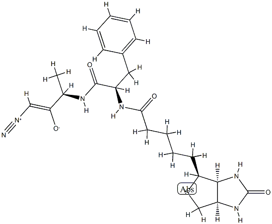 biotin-phenylalanyl-alanine diazomethyl ketone Structure