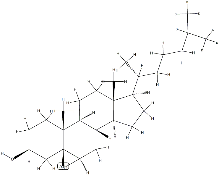 cholestanol, 5,6-epoxy-d7 Structure