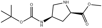 (4R)-4-(Boc-amino)-D-proline methyl ester Structure