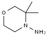 4-모르폴린아민,3,3-디메틸-(9CI) 구조식 이미지