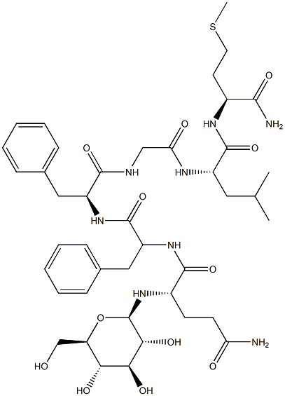 substance P (6-11), Glu(Glc)(6)- Structure