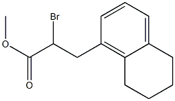 α-BroMo-5,6,7,8-tetrahydro-1-naphthalenepropanoic Acid Methyl Ester 구조식 이미지