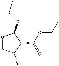 3-Furancarboxylicacid,2-ethoxytetrahydro-4-methyl-,ethylester,(2alpha,3bta,4bta)-(9CI) Structure