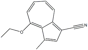 1-Azulenecarbonitrile,4-ethoxy-3-methyl-(9CI) Structure