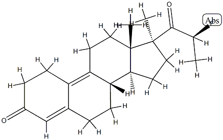21-fluoropromegestone Structure