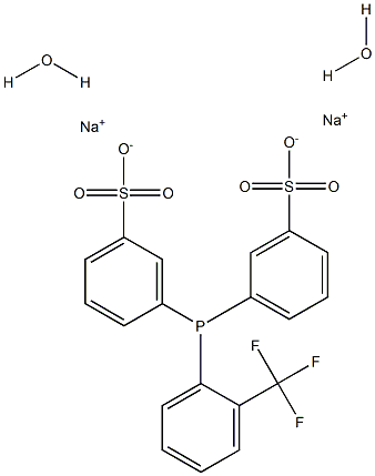 Bis(3-sulfonatophenyl)(2-trifluoroMethylphenyl)phosphine, disodiuM dihydrate, Min. 97%  o-DANPHOS Structure