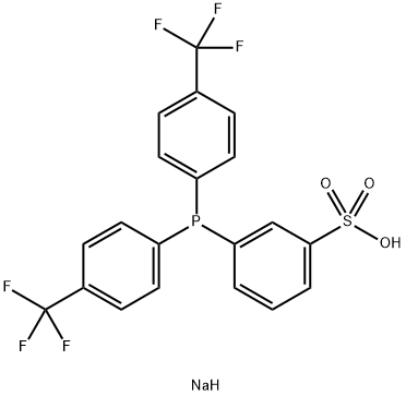 비스(4-트리플루오로메틸페닐)(3-술포나토페닐)포스핀나트륨염 구조식 이미지