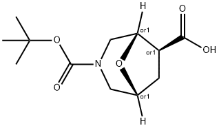 Racemic-(1R,5S,6S)-3-(Tert-Butoxycarbonyl)-8-Oxa-3-Azabicyclo[3.2.1]Octane-6-Carboxylic Acid(WX120229) Structure