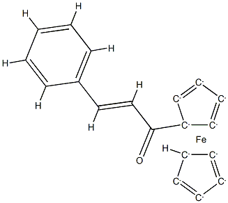 Ferrocene,(1-oxo-3-phenyl-2-propen-1-yl)- Structure