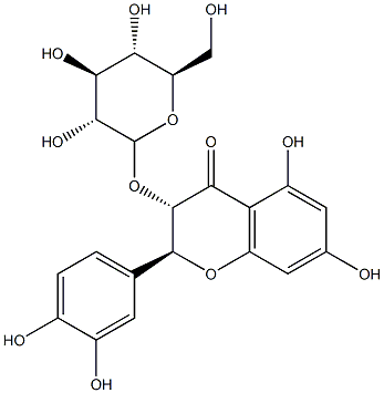 taxifolin-3-glucopyranoside 구조식 이미지