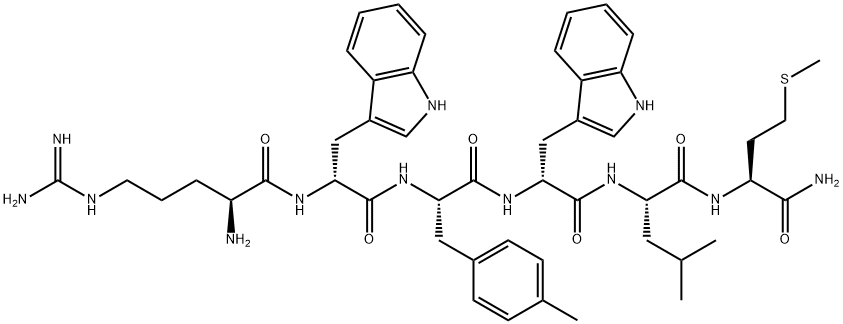 substance P (6-11), Arg(6)-Trp(7,9)-Me-Phe(8)- Structure