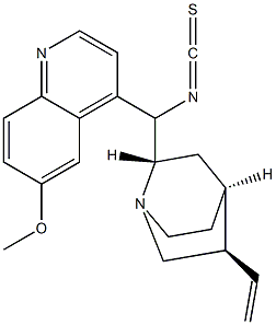 (8α,9S)- 9-isothiocyanato-6'-Methoxy-Cinchonan Structure