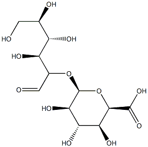 O-alpha-glucopyranosyluronate-(1-2)-galactose 구조식 이미지