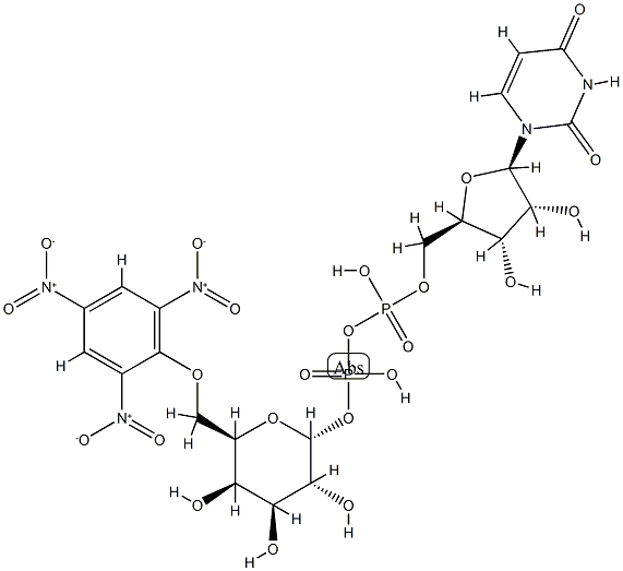 2,4,6-trinitrophenyl-uridine diphosphate galactose Structure