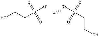 Ethanesulfonic acid, 2-hydroxy-, zinc salt (2:1) Structure