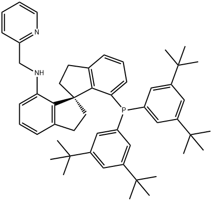 (R)-N-(피리딘-2-일메틸)-7'-디(3,5-디-tert-부틸페닐)포스핀o-1,1'-스피로비인다닐-7-아민 구조식 이미지