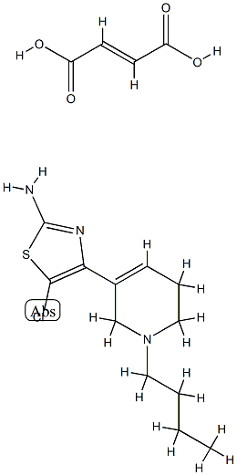 but-2-enedioic acid, 4-(1-butyl-5,6-dihydro-2H-pyridin-3-yl)-5-chloro- 1,3-thiazol-2-amine 구조식 이미지