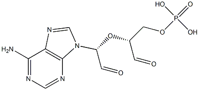 adenosine 5'-monophosphate 2',3'-dialdehyde Structure