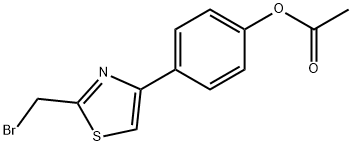 4-(4-Acetoxyphenyl)-2-(bromomethyl)thiazole, 97% Structure