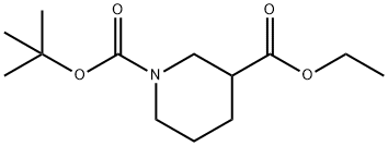 에틸1-Boc-3-피페리딘카르복실레이트 구조식 이미지