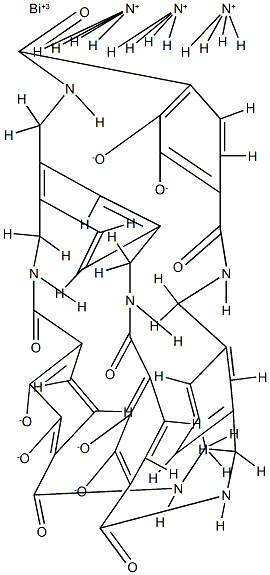 tricatechol hexalactam-bismuth(III) complex Structure