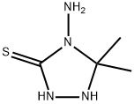 1,2,4-Triazolidine-3-thione,4-amino-5,5-dimethyl-(9CI) 구조식 이미지