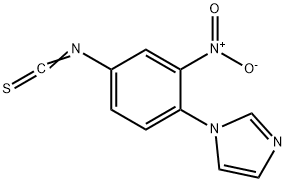 N-(2-nitro-4-isothiocyanophenyl)imidazole Structure