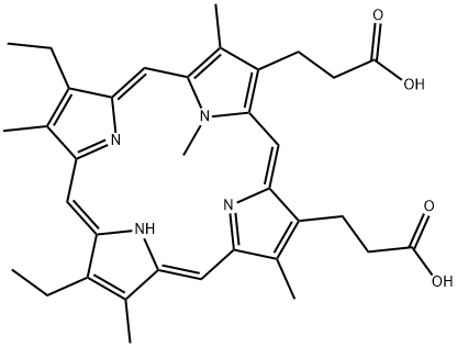 N-메틸메소포르피린IX 구조식 이미지