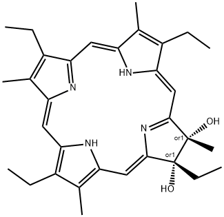 2,3-dihydroxyetiochlorin Structure