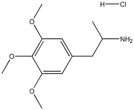 3,4,5-Trimethoxyamphetamine hydrochloride Structure