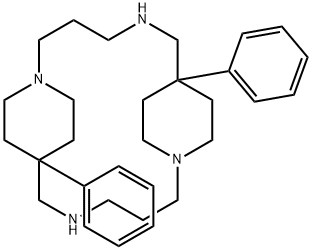 7,16-디페닐-1,5,10,14-테트라아자트리시클로[14.2.2.27,10]도코산 구조식 이미지
