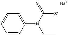 Carbamodithioic acid,N-ethyl-N-phenyl-, sodium salt (1:1) Structure