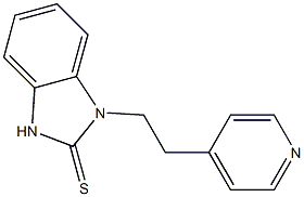 2-mercapto-1-(beta-4-pyridethyl)benzimidazole Structure