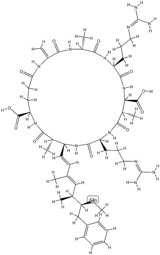 7-desmethylmicrocystin RR Structure