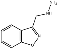 1,2-Benzisoxazole,3-(hydrazinomethyl)-(9CI) Structure