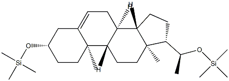 (20S)-3β,20-Bis(trimethylsiloxy)pregn-5-ene Structure