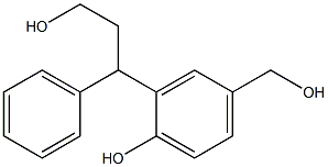 Benzenepropanol, 2-hydroxy-5-(hydroxyMethyl)-γ-phenyl- Structure