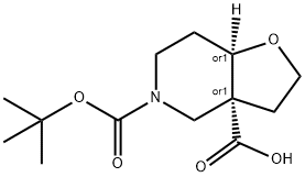 5-(Tert-Butoxycarbonyl)Octahydrofuro[3,2-C]Pyridine-3A-Carboxylic Acid(WX110681) Structure