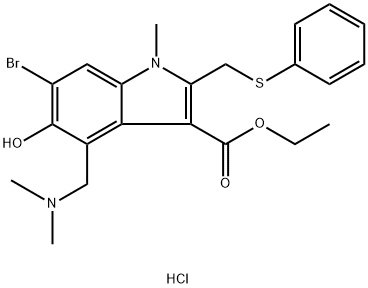 Arbidol hydrochloride Structure