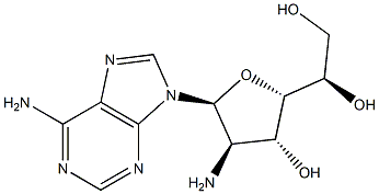 9-(2-Amino-2-deoxy-α-D-glucofuranosyl)-9H-purin-6-amine Structure