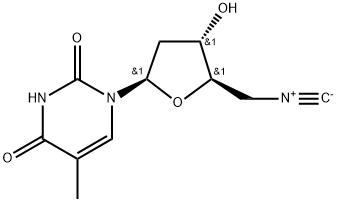 5'-isocyano-5'-deoxythymidine Structure