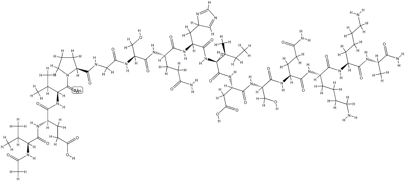 N-아세틸-콜레라독소(50-64)-3-아미드 구조식 이미지