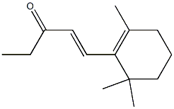 4-(2,6,6-trimethylcyclohex-1-en-1-yl)but-3-en-2-one, monomethyl derivative Structure