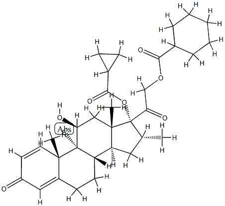 Dexamethasone cipecilate Structure