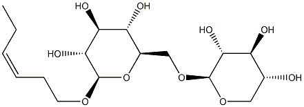 아오바알코올자일로피라노실-(1-6)-글루코피라노사이드 구조식 이미지