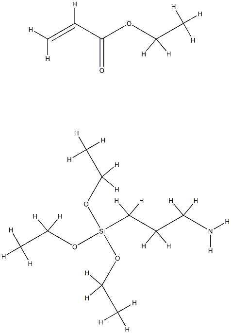 2-Propenoic acid, ethyl ester, polymer with 3-(triethoxysilyl)-1-propanamine Structure