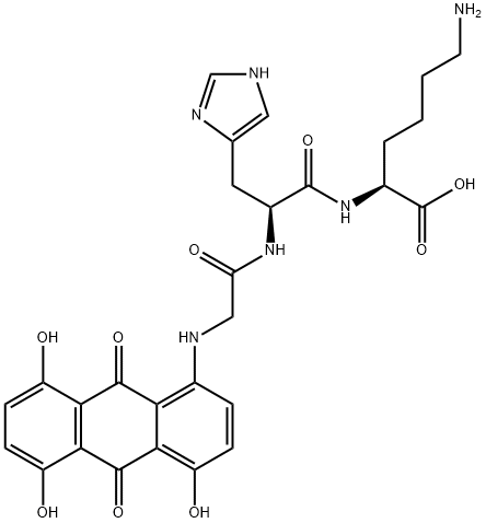 4-(glycyl-histidyl-lysine)-1,5,8-trihydroxyanthraquinone Structure